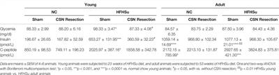 Long-Term Hypercaloric Diet Consumption Exacerbates Age-Induced Dysmetabolism and Carotid Body Dysfunction: Beneficial Effects of CSN Denervation